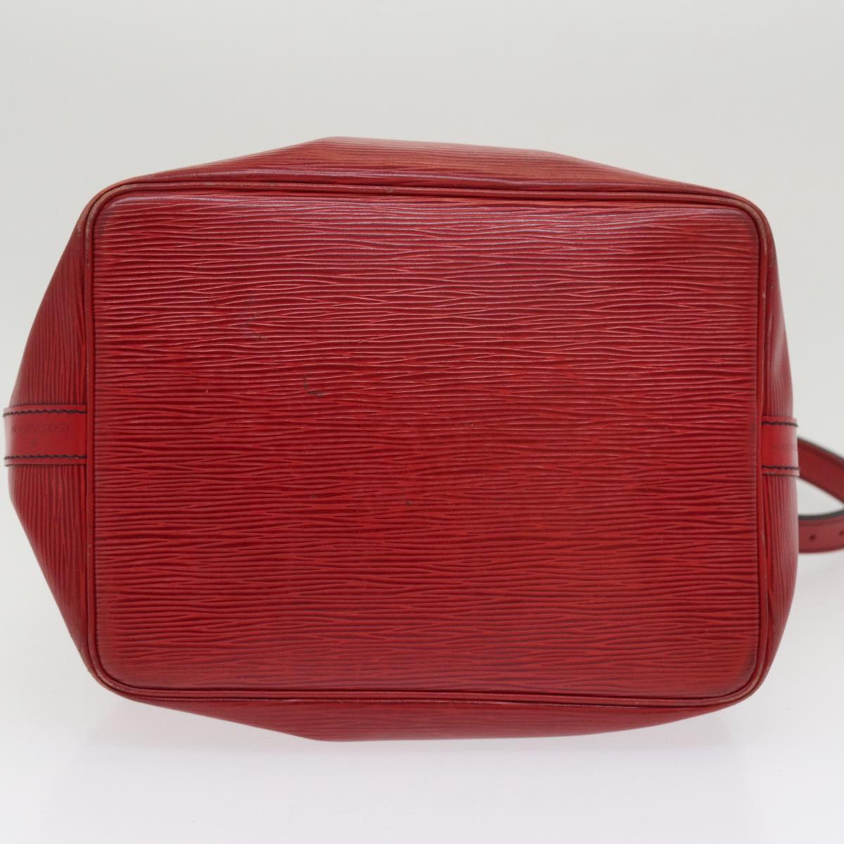LOUIS VUITTON Epi Petit Noe Shoulder Bag Red M44107 LV mr357