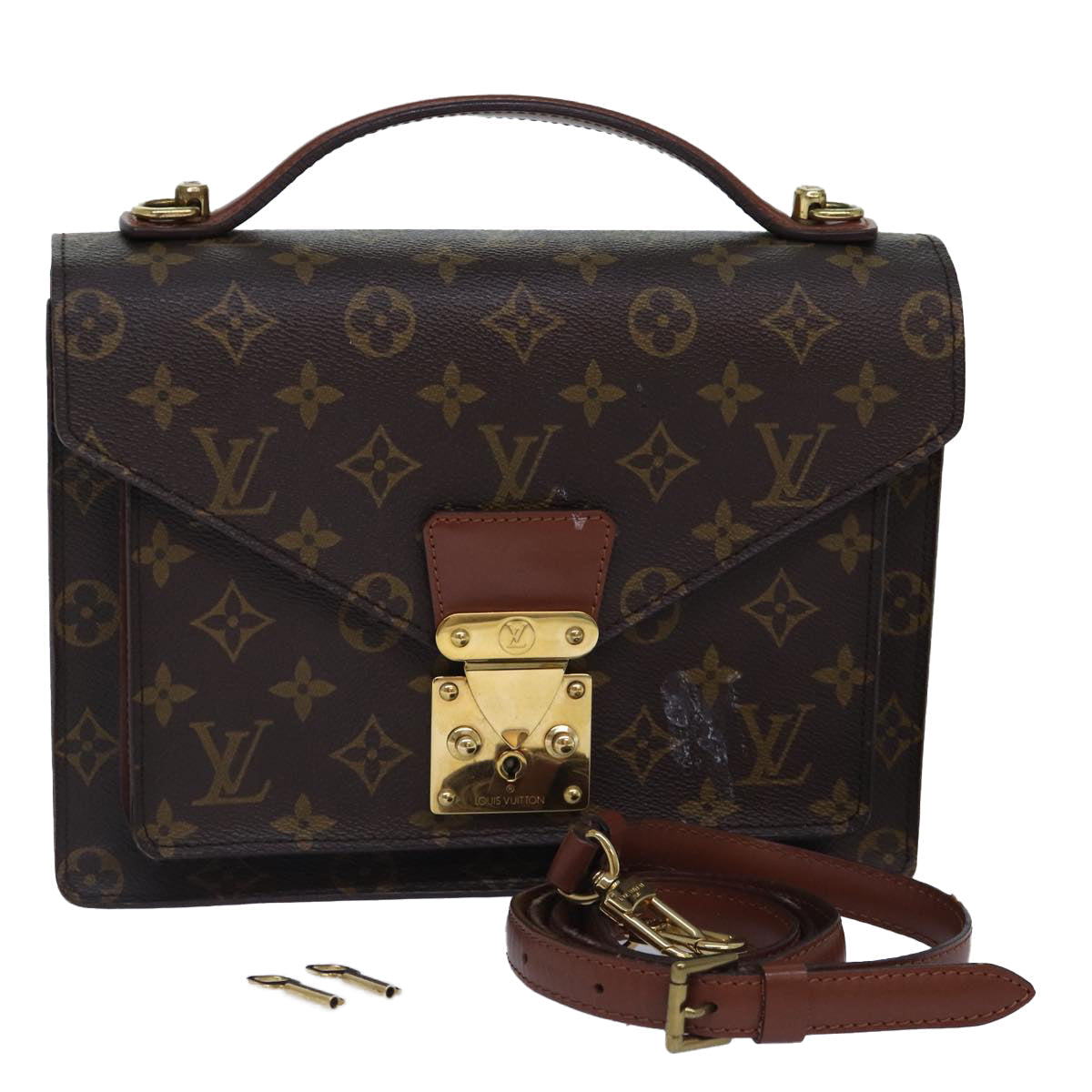 LOUIS VUITTON Monogram Monceau 26 Shoulder Bag M51187 LV mr398