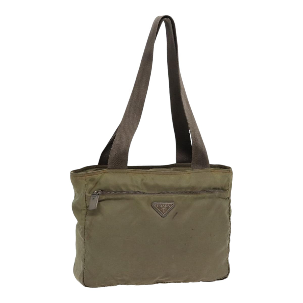 Luxury Prada Tote Bag Nylon Khaki  mr430