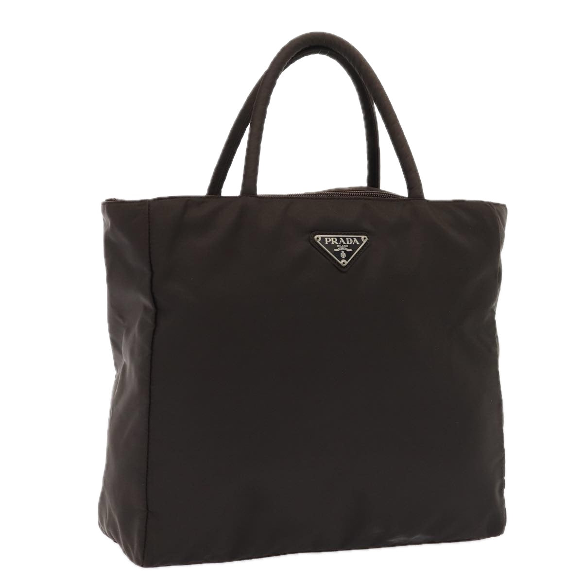 Luxury Prada Hand Bag Nylon Brown  mr451