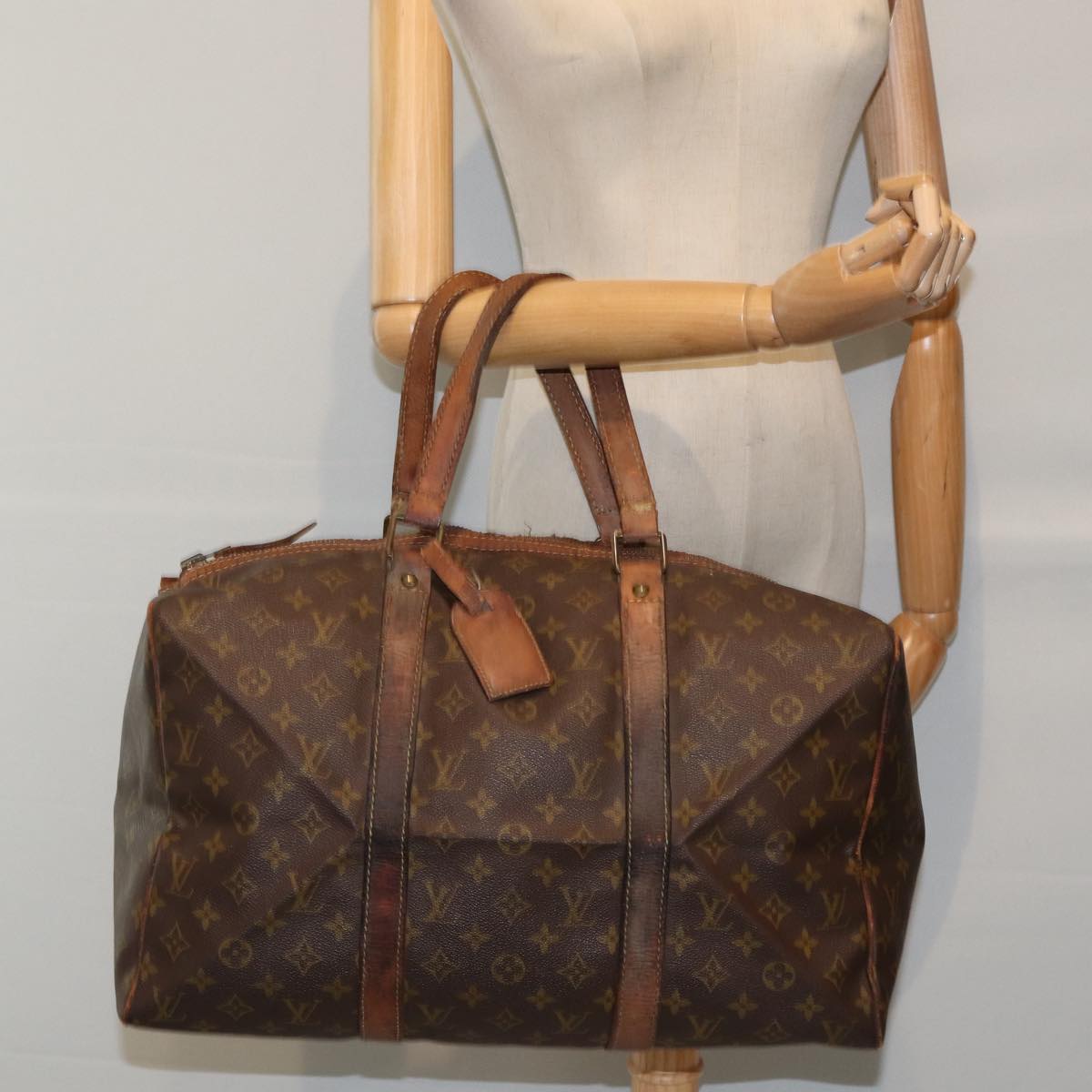 LOUIS VUITTON Monogram Sac Souple 45 Boston Bag Vintage M41624 LV mr467