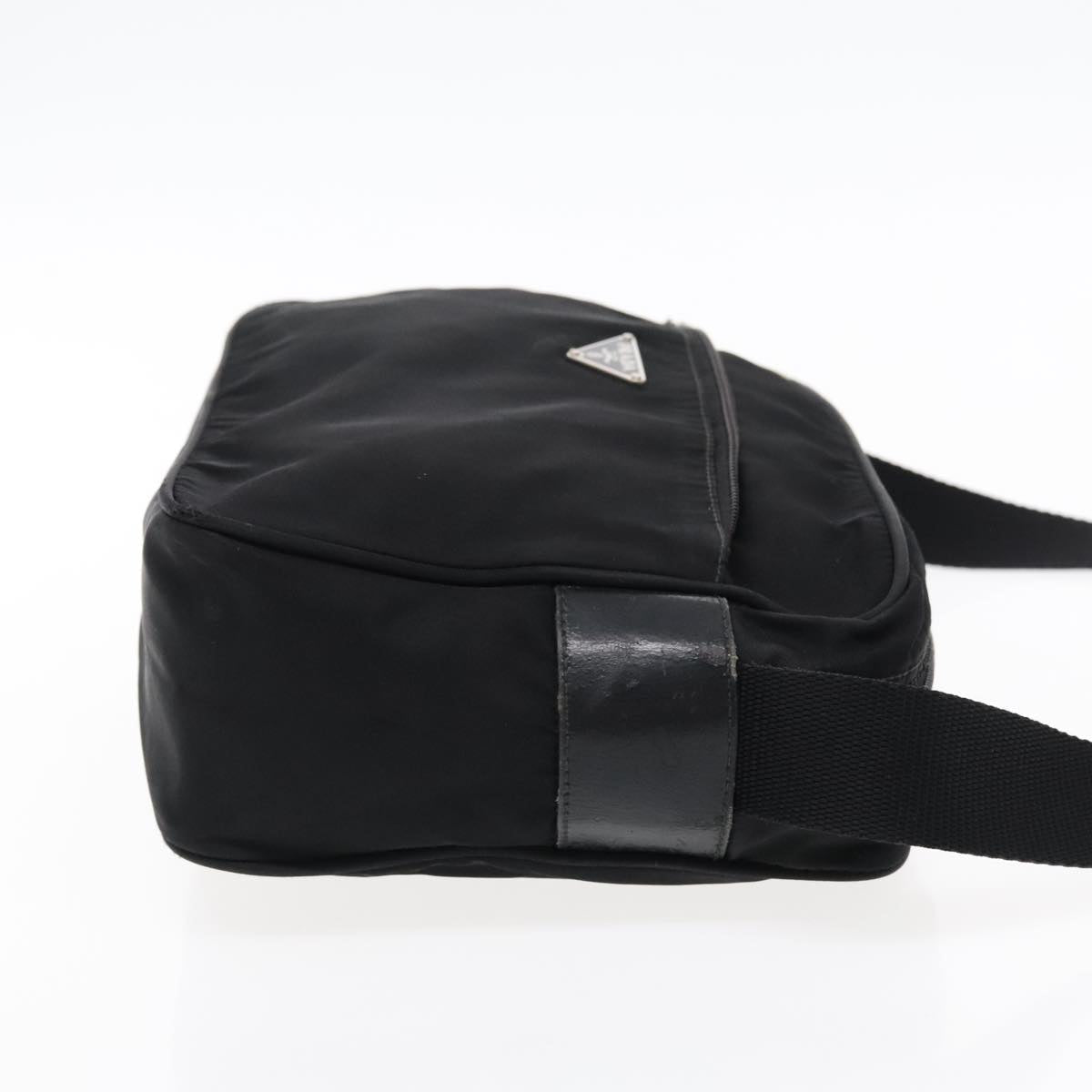 Luxury Prada Shoulder Bag Nylon Black Silver  mr572