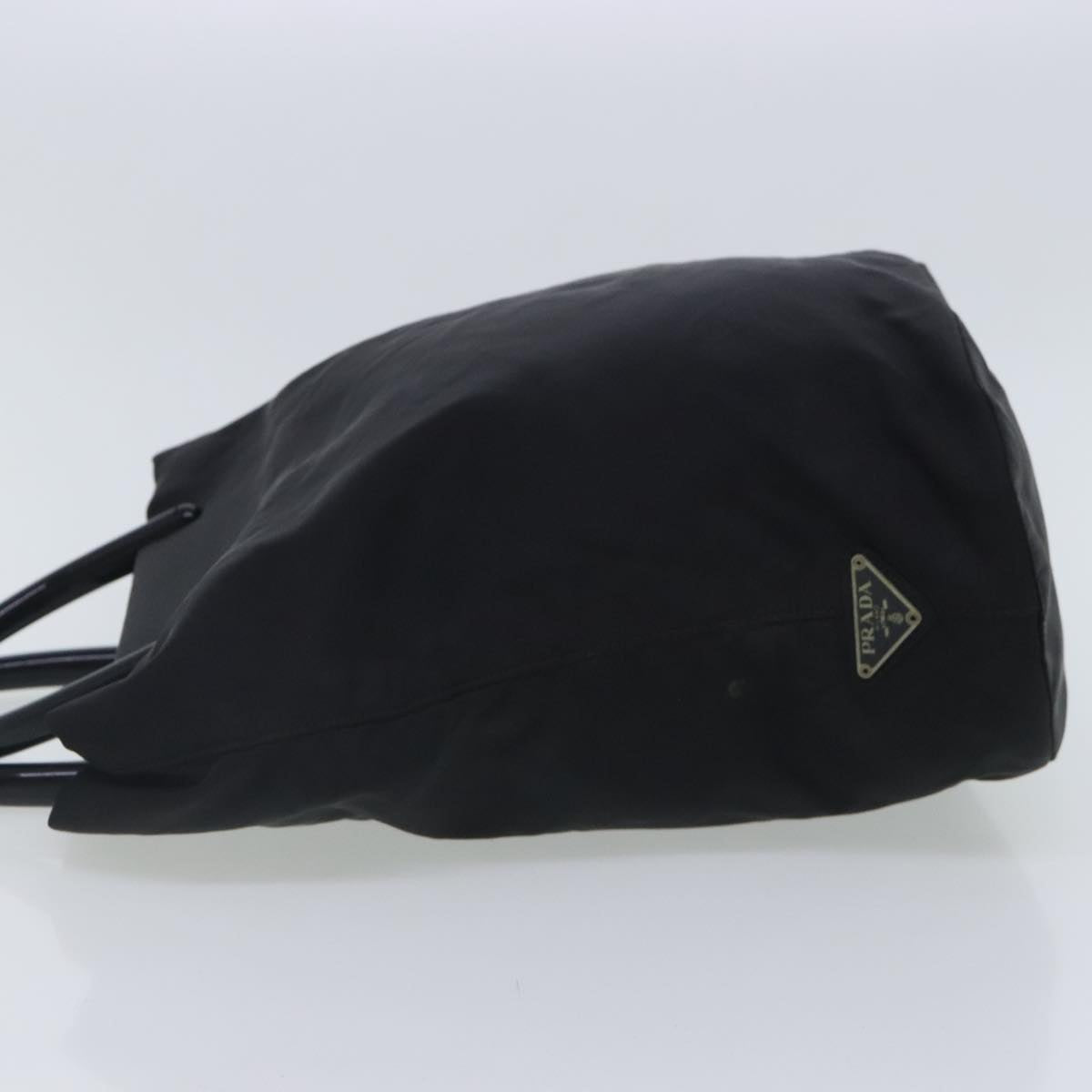 Luxury Prada Tote Bag Nylon Black Silver  mr573