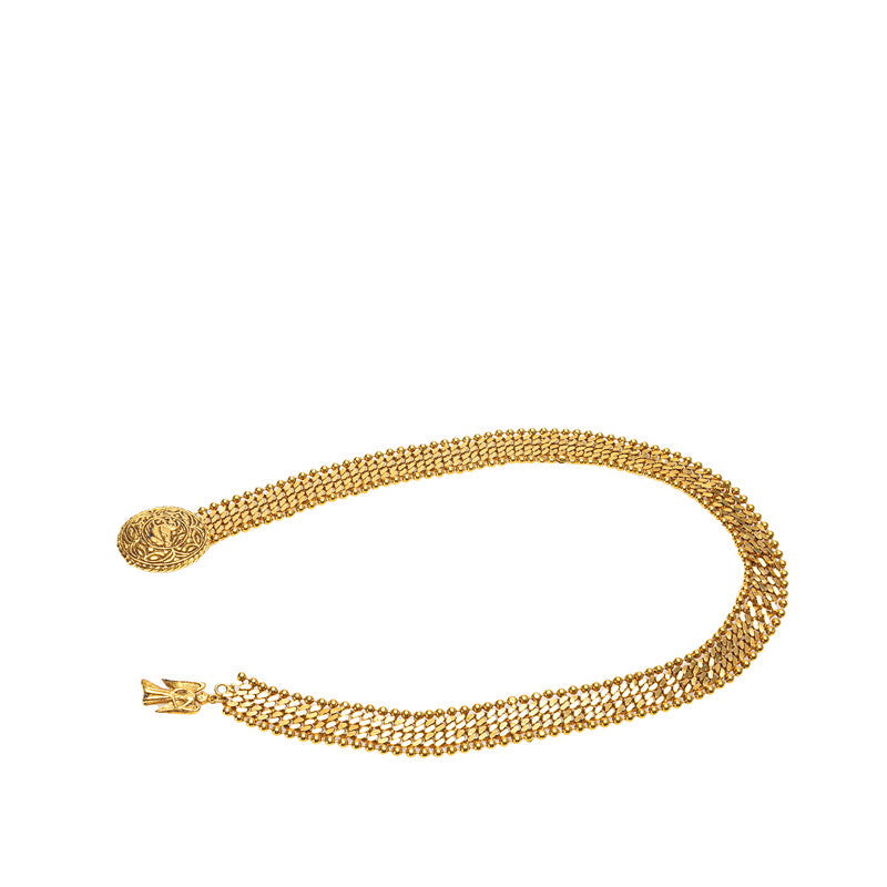 Chanel Vintage Knight Belt Gold Plated