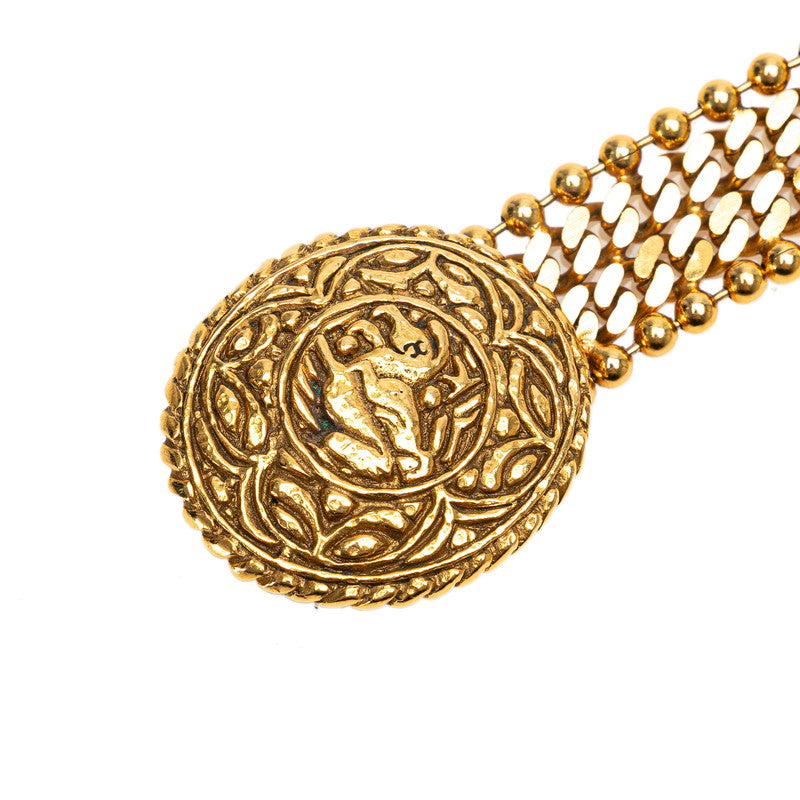 Chanel Vintage Knight Belt Gold Plated