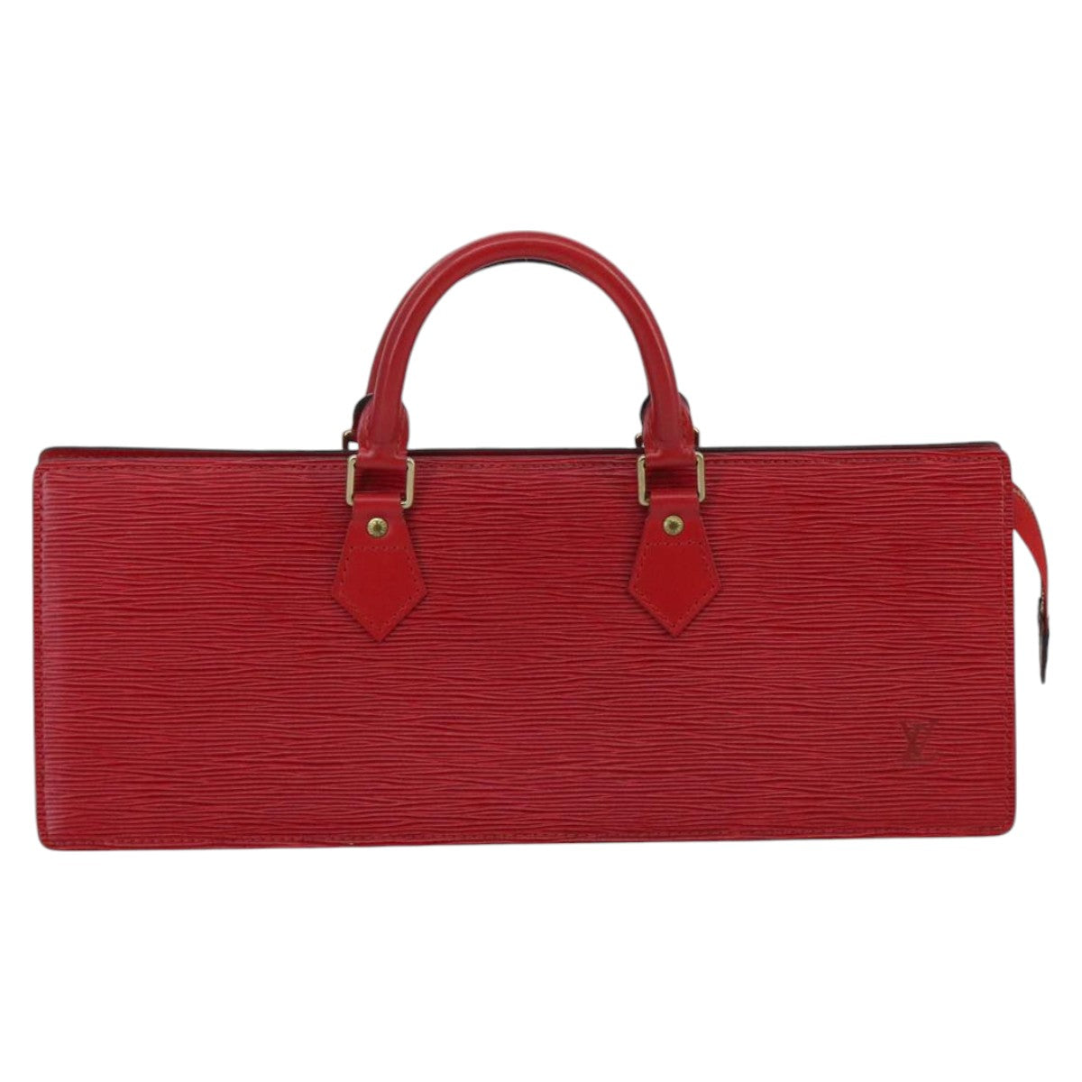 LOUIS VUITTON Epi Sac Triangle Hand Bag Red M52097 LV mr642