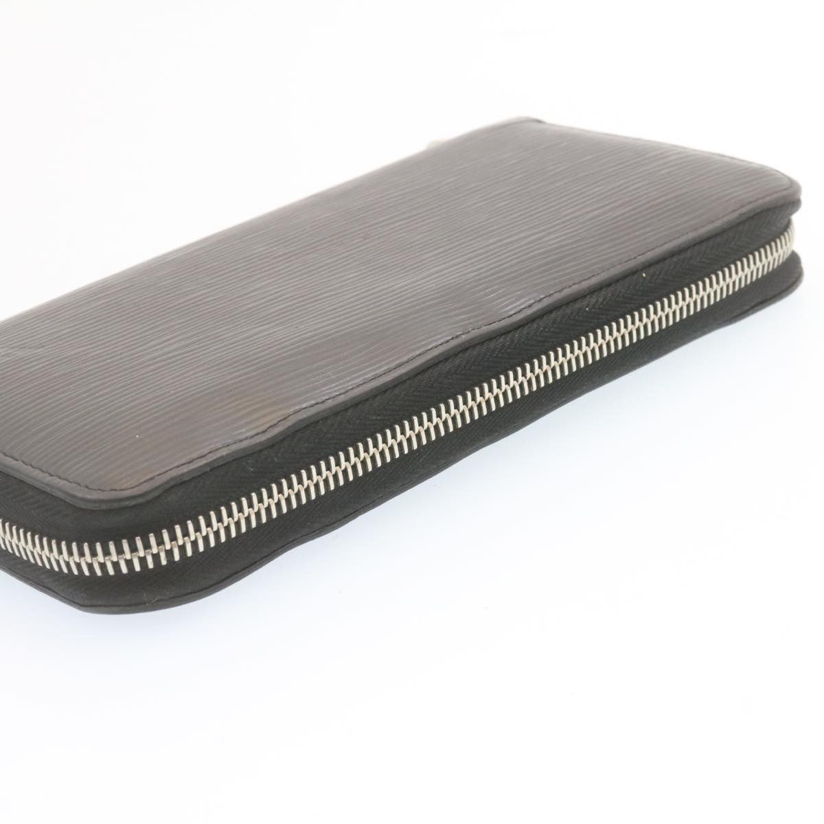 LOUIS VUITTON Epi Zippy Wallet Long Wallet Black Silver M68157 LV ms045