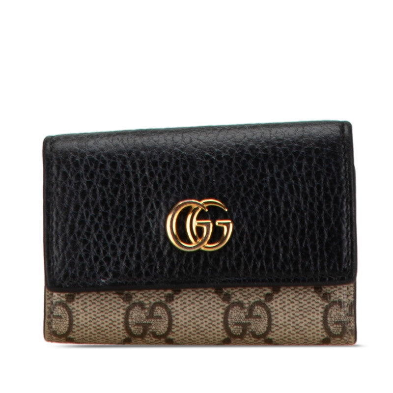 Luxury Gucci Trending 2025 Petit Marmont Double G Key Case 456118
