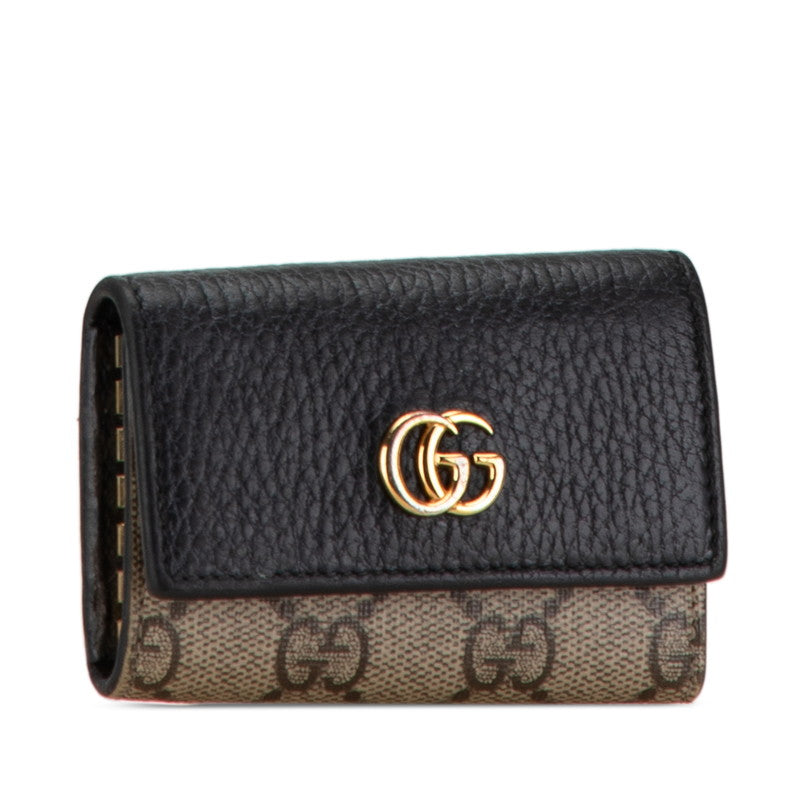 Luxury Gucci Trending 2025 Petit Marmont Double G Key Case 456118