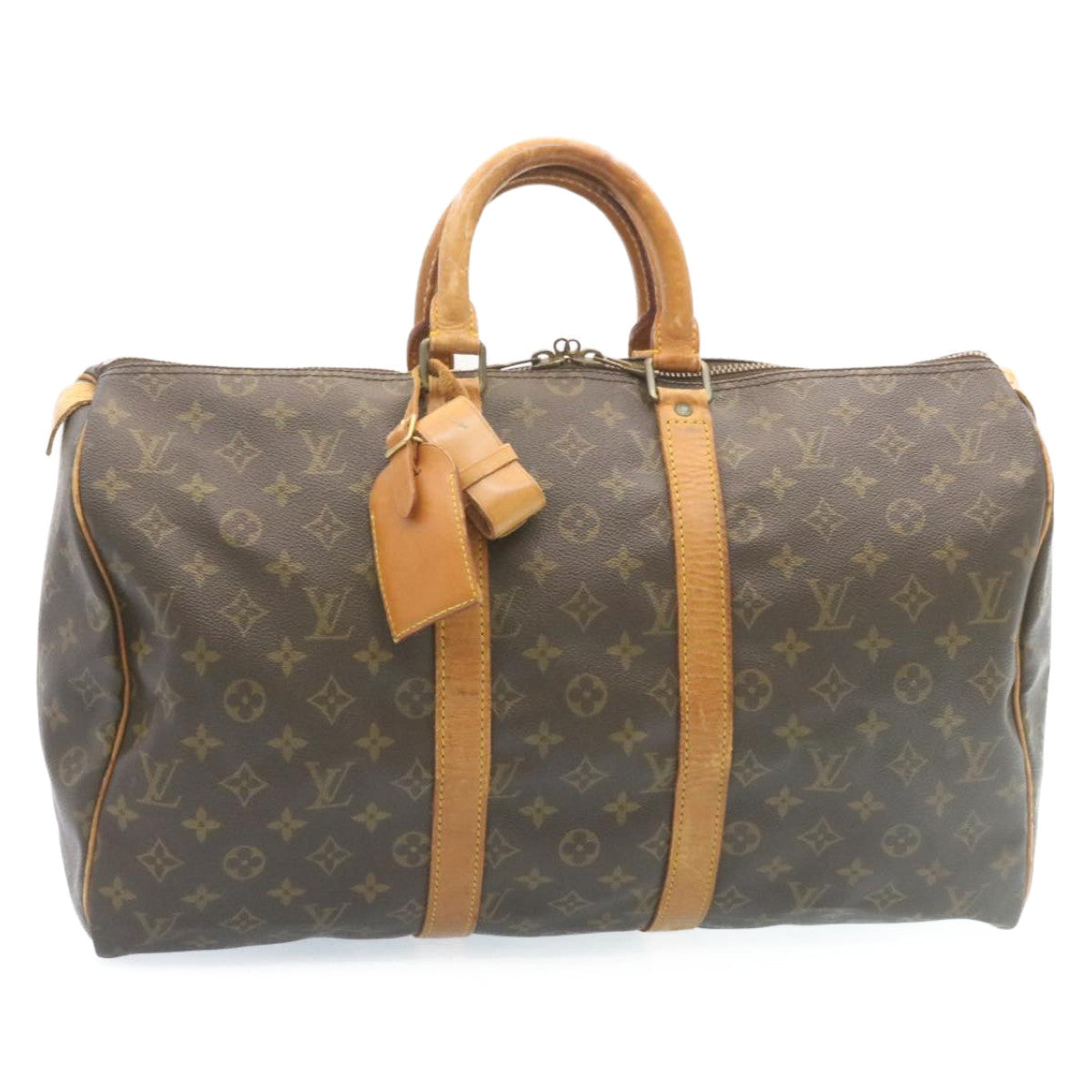 LOUIS VUITTON Monogram Keepall 45 Boston Bag M41428 LV 35058