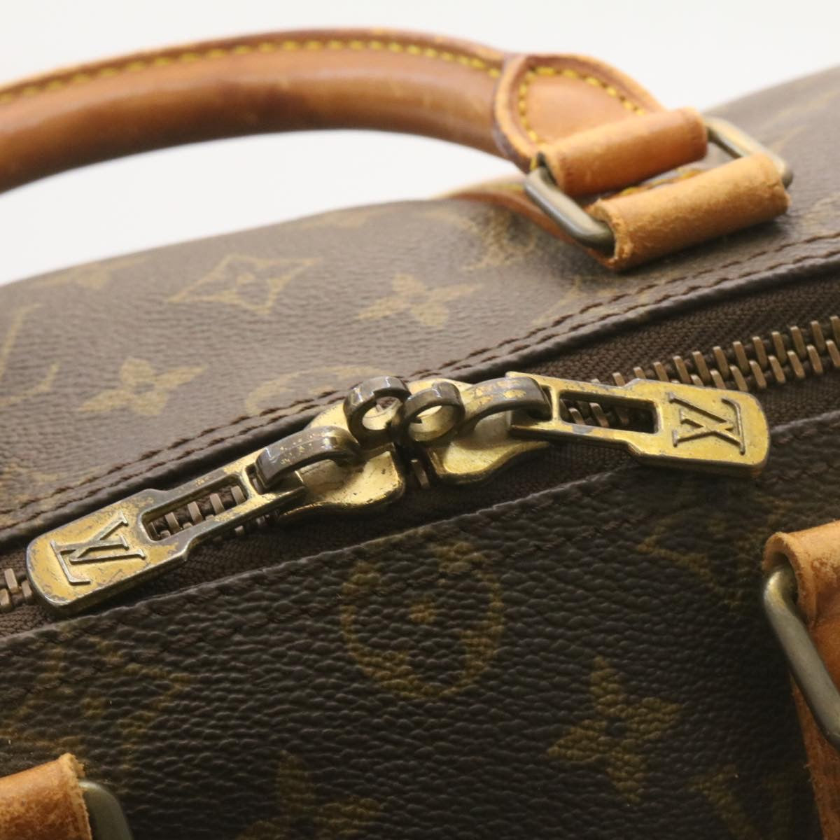LOUIS VUITTON Monogram Keepall 45 Boston Bag M41428 LV 35058