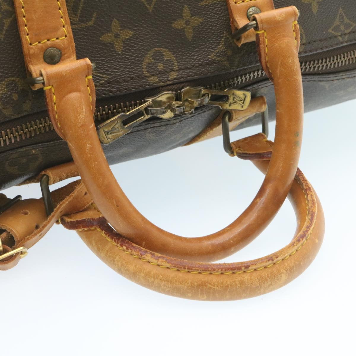 LOUIS VUITTON Monogram Keepall 45 Boston Bag M41428 LV 35058