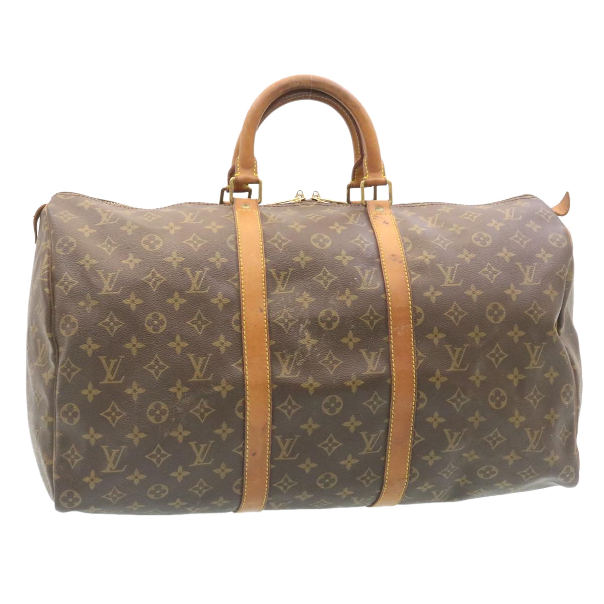 LOUIS VUITTON Monogram Keepall 50 Boston Bag M41426 LV 35063