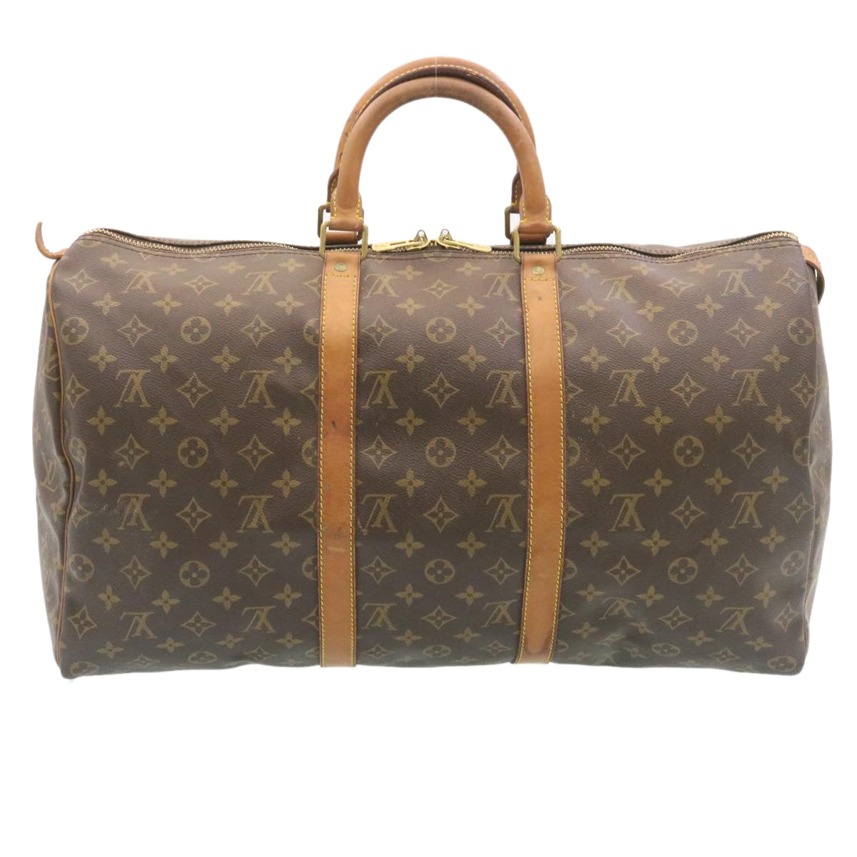 LOUIS VUITTON Monogram Keepall 50 Boston Bag M41426 LV 35063