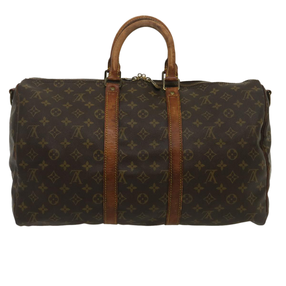 LOUIS VUITTON Monogram Keepall Bandouliere 45 Boston Bag M41418 LV 35133