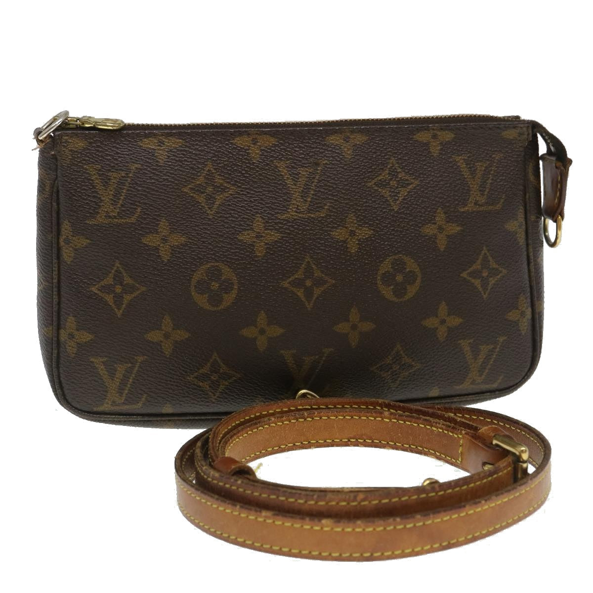 LOUIS VUITTON Monogram Pochette Accessoires Pouch M51980 LV 35138