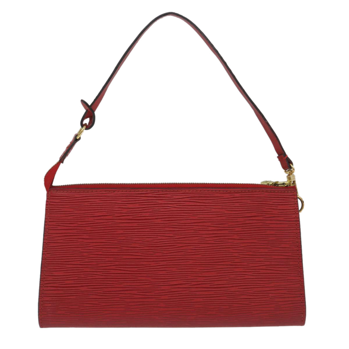 LOUIS VUITTON Epi Pochette Accessoires Pouch Red M52987 LV 35154