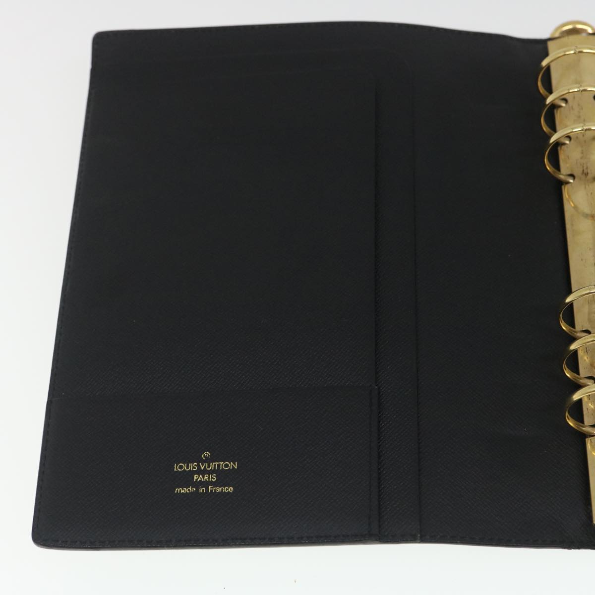 LOUIS VUITTON Epi Agenda GM Day Planner Cover Black R20212 LV 35159