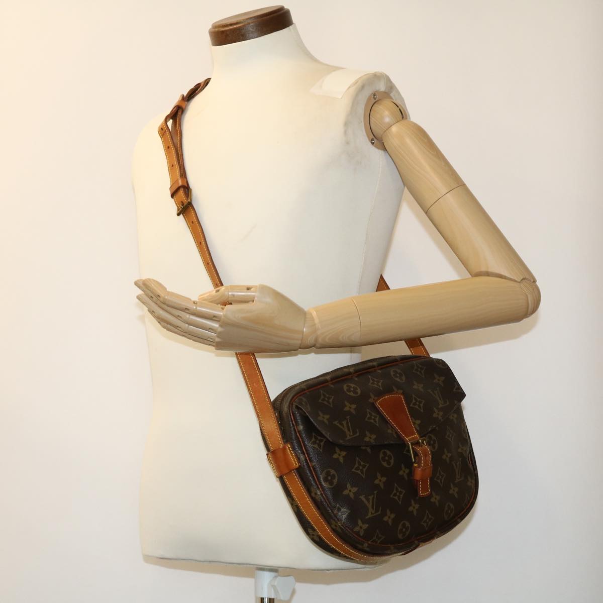 LOUIS VUITTON Monogram Jeune Fille GM Shoulder Bag Vintage M51225 LV 35263