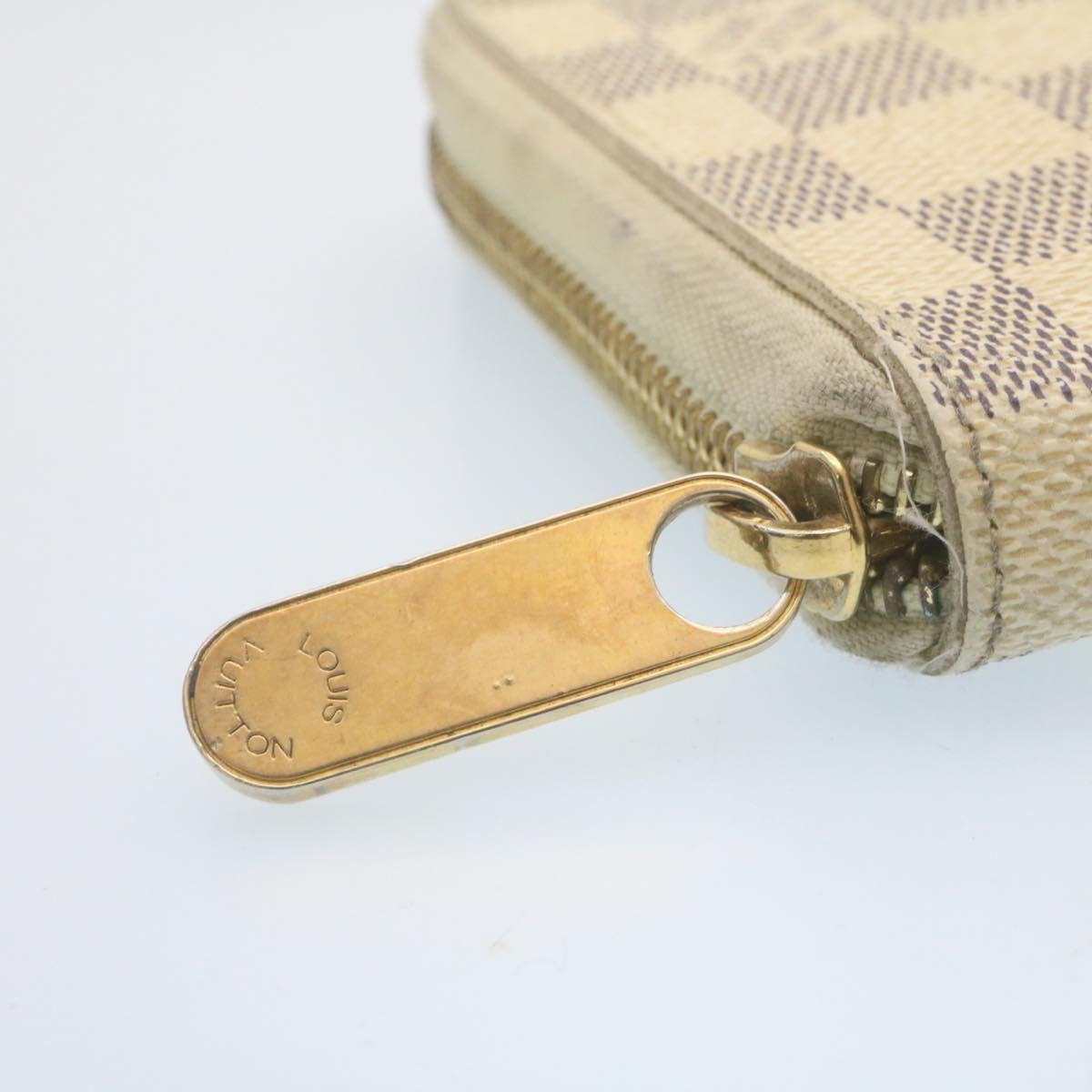 LOUIS VUITTON Damier Azur Zippy Organizer Long Wallet N60012 LV 34520