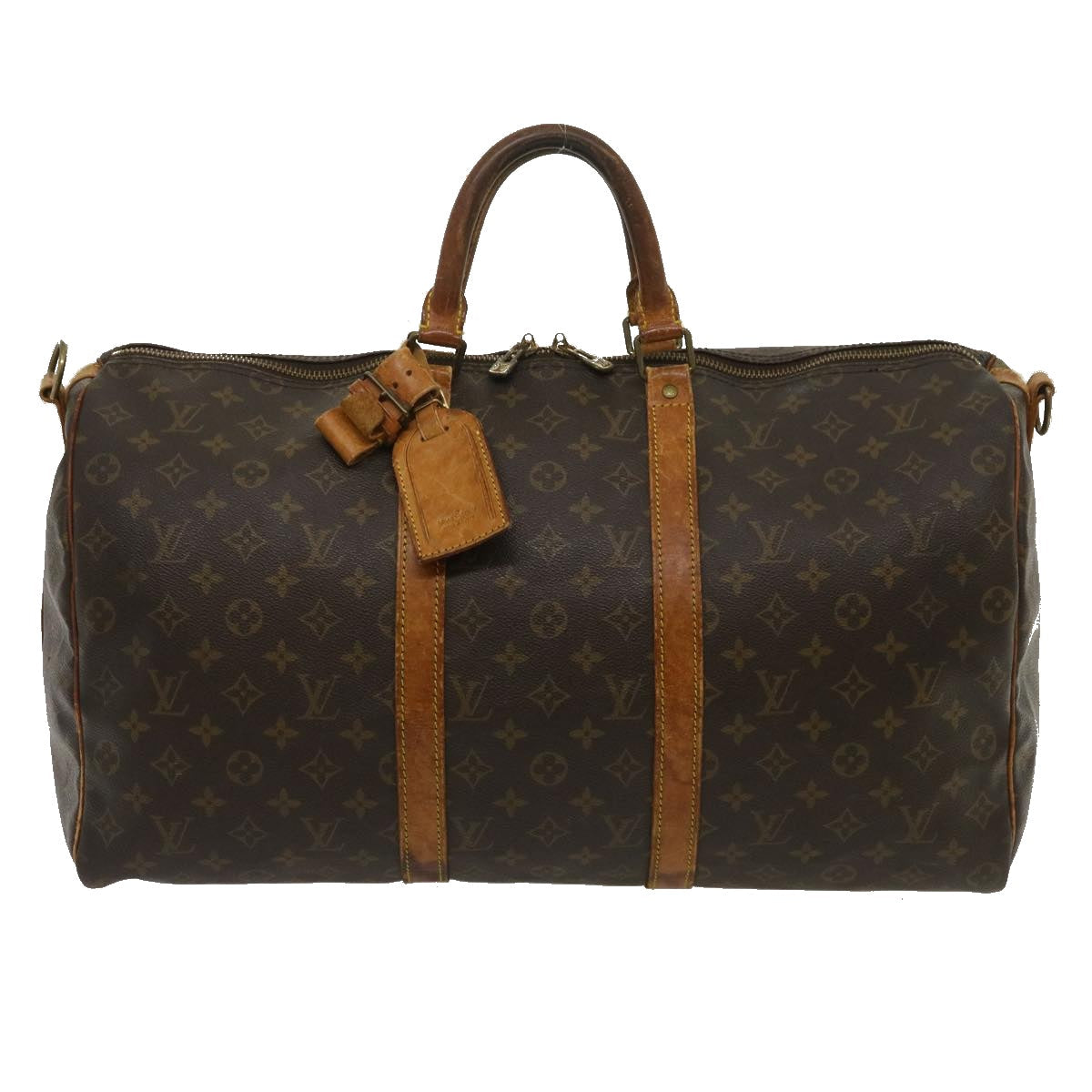 LOUIS VUITTON Monogram Keepall Bandouliere 50 Boston Bag M41416 LV 34719