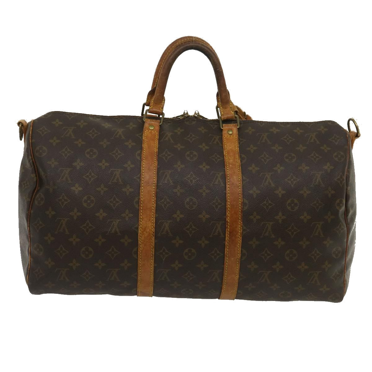 LOUIS VUITTON Monogram Keepall Bandouliere 50 Boston Bag M41416 LV 34719