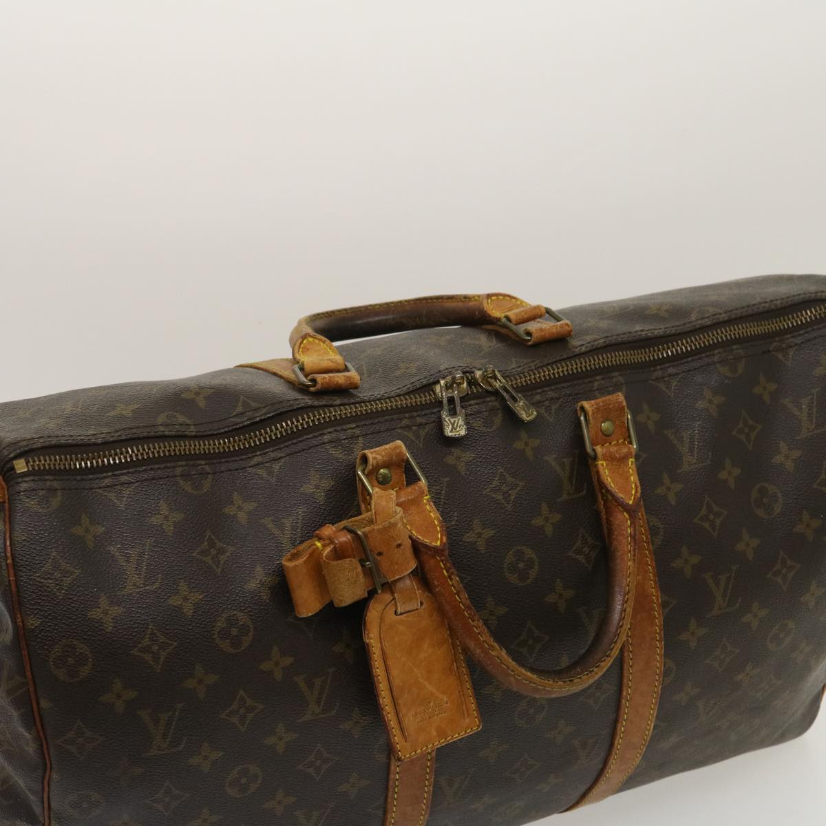 LOUIS VUITTON Monogram Keepall Bandouliere 50 Boston Bag M41416 LV 34719