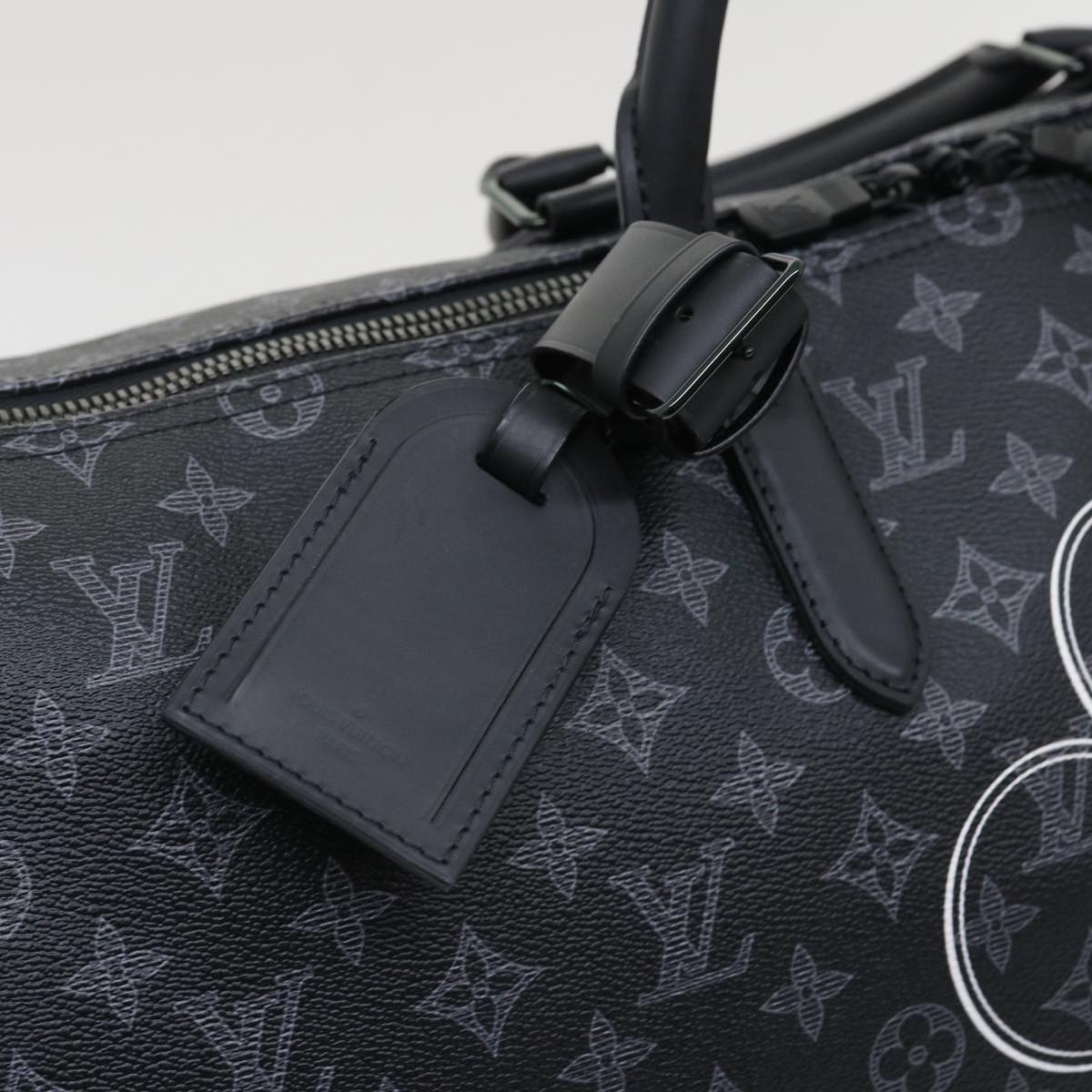 LOUIS VUITTON Monogram Eclipse Vivienne Keepall 50 Boston Bag M43683 34733S