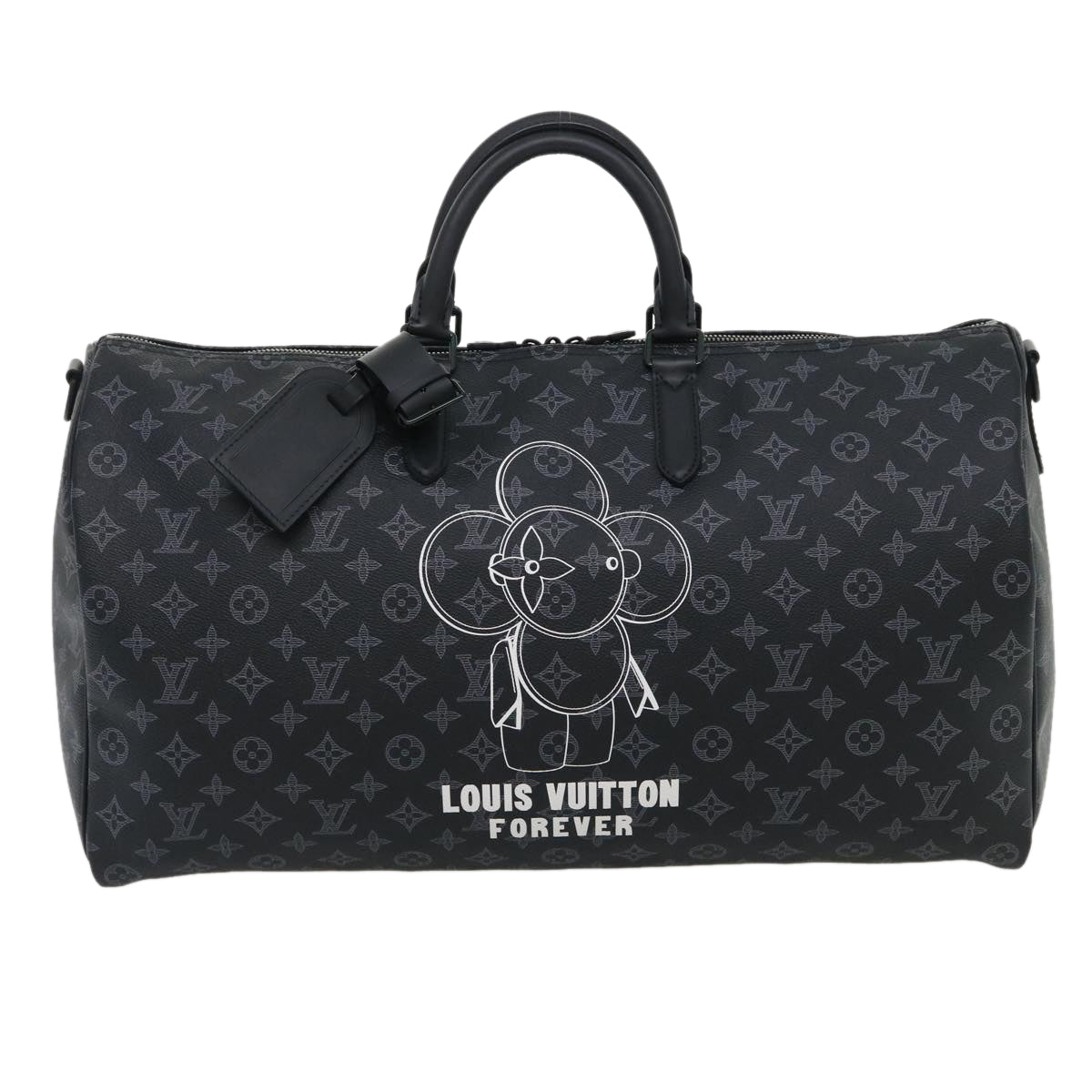 LOUIS VUITTON Monogram Eclipse Vivienne Keepall 50 Boston Bag M43683 34733S