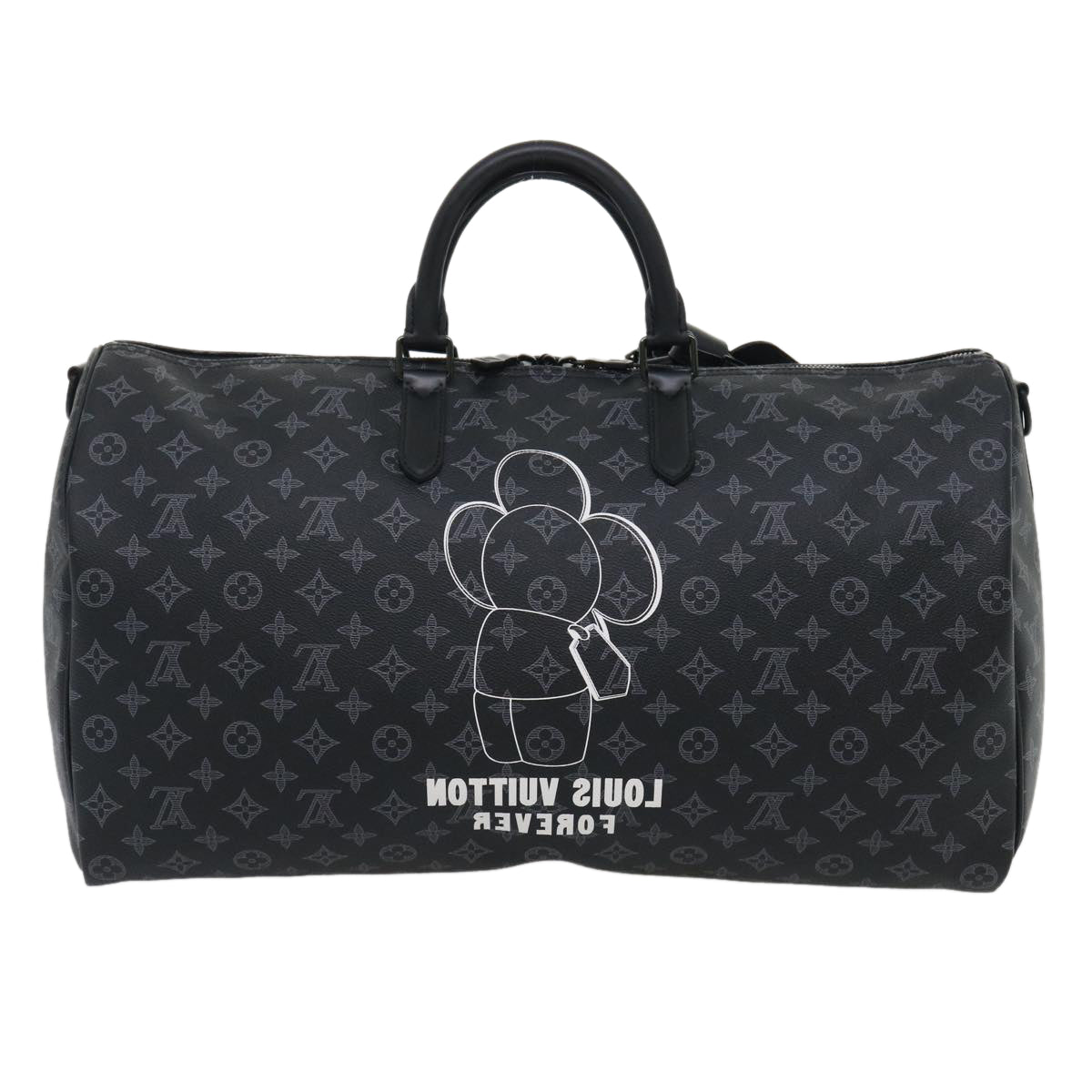 LOUIS VUITTON Monogram Eclipse Vivienne Keepall 50 Boston Bag M43683 34733S