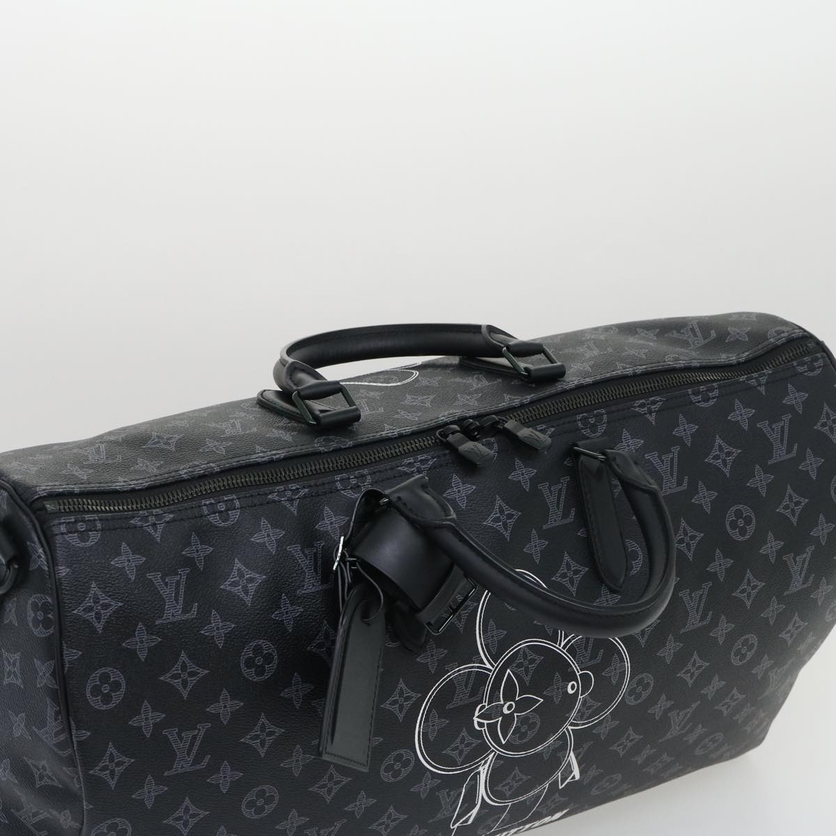 LOUIS VUITTON Monogram Eclipse Vivienne Keepall 50 Boston Bag M43683 34733S