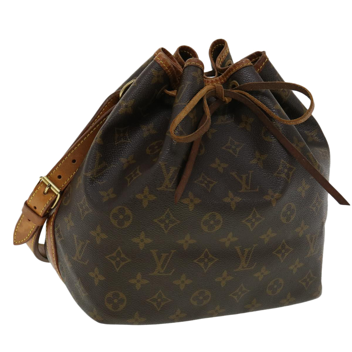 LOUIS VUITTON Monogram Petit Noe Shoulder Bag M42226 LV 34789