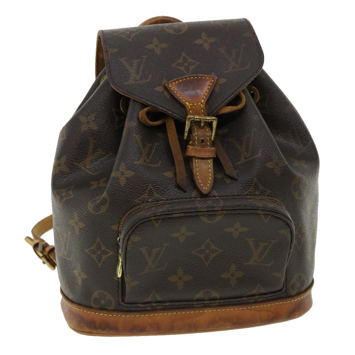 LOUIS VUITTON Monogram Montsouris PM Backpack M51137 LV 34805