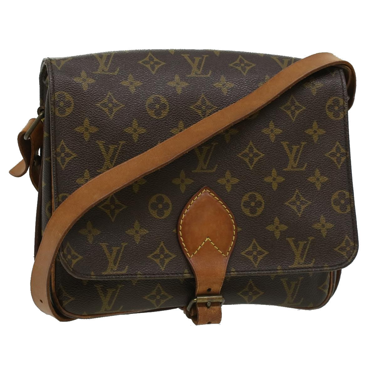 LOUIS VUITTON Monogram Cartouchiere GM Shoulder Bag M51252 LV 34829
