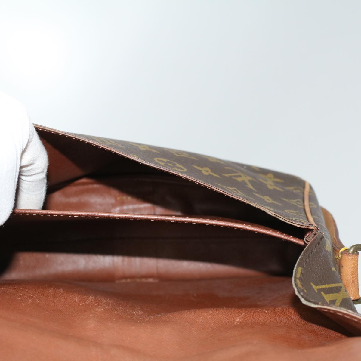 LOUIS VUITTON Monogram Cartouchiere GM Shoulder Bag M51252 LV 34829