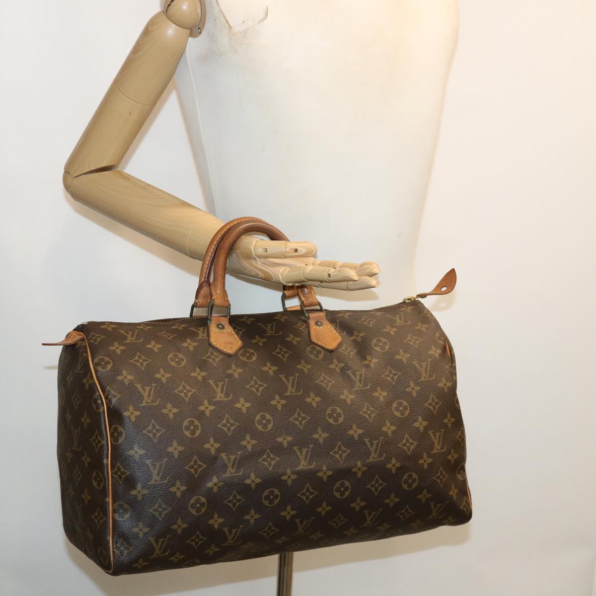 LOUIS VUITTON Monogram Speedy 40 Hand Bag M41522 LV 34833