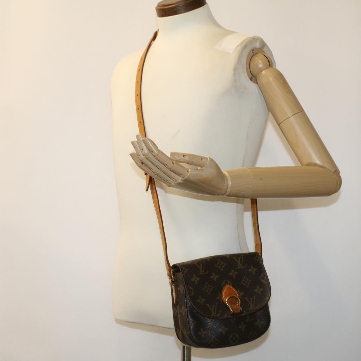 LOUIS VUITTON Monogram Saint Cloud PM Shoulder Bag M51244 LV 34852
