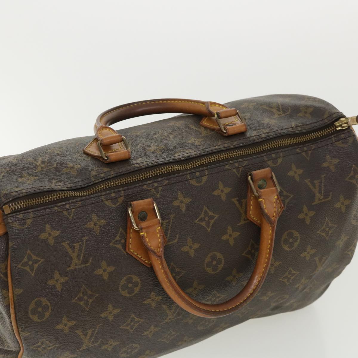 LOUIS VUITTON Monogram Speedy 35 Hand Bag M41524 LV 34854