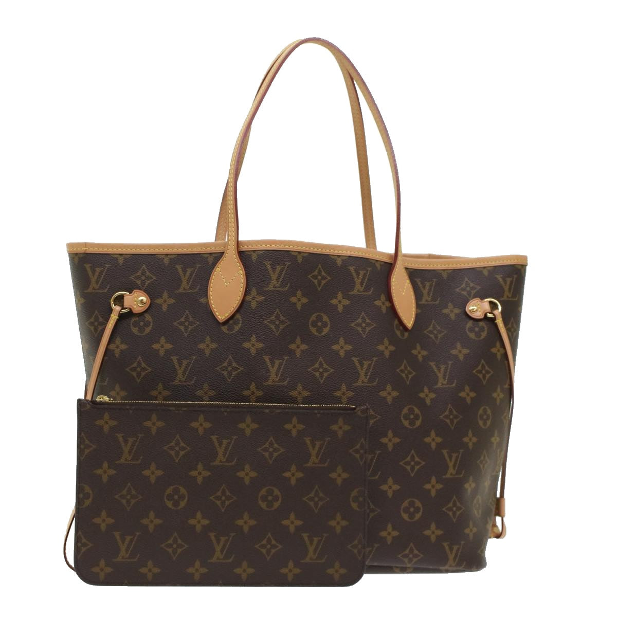 LOUIS VUITTON Monogram Neverfull MM Tote Bag M40156 LV ny252