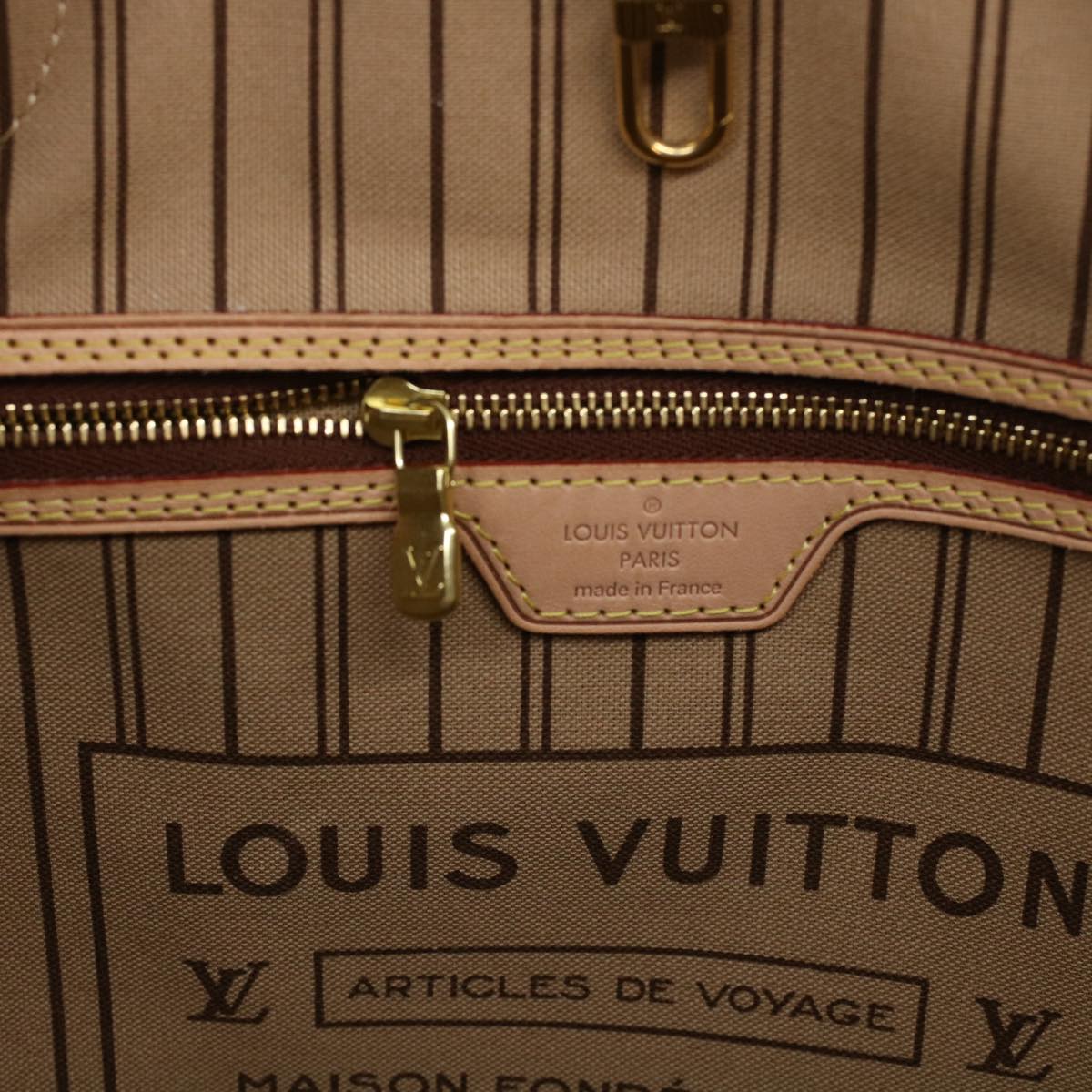 LOUIS VUITTON Monogram Neverfull MM Tote Bag M40156 LV ny252