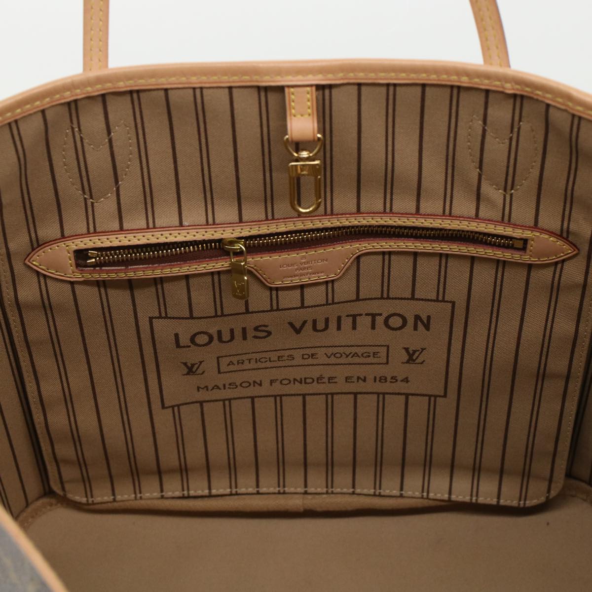 LOUIS VUITTON Monogram Neverfull MM Tote Bag M40156 LV ny252