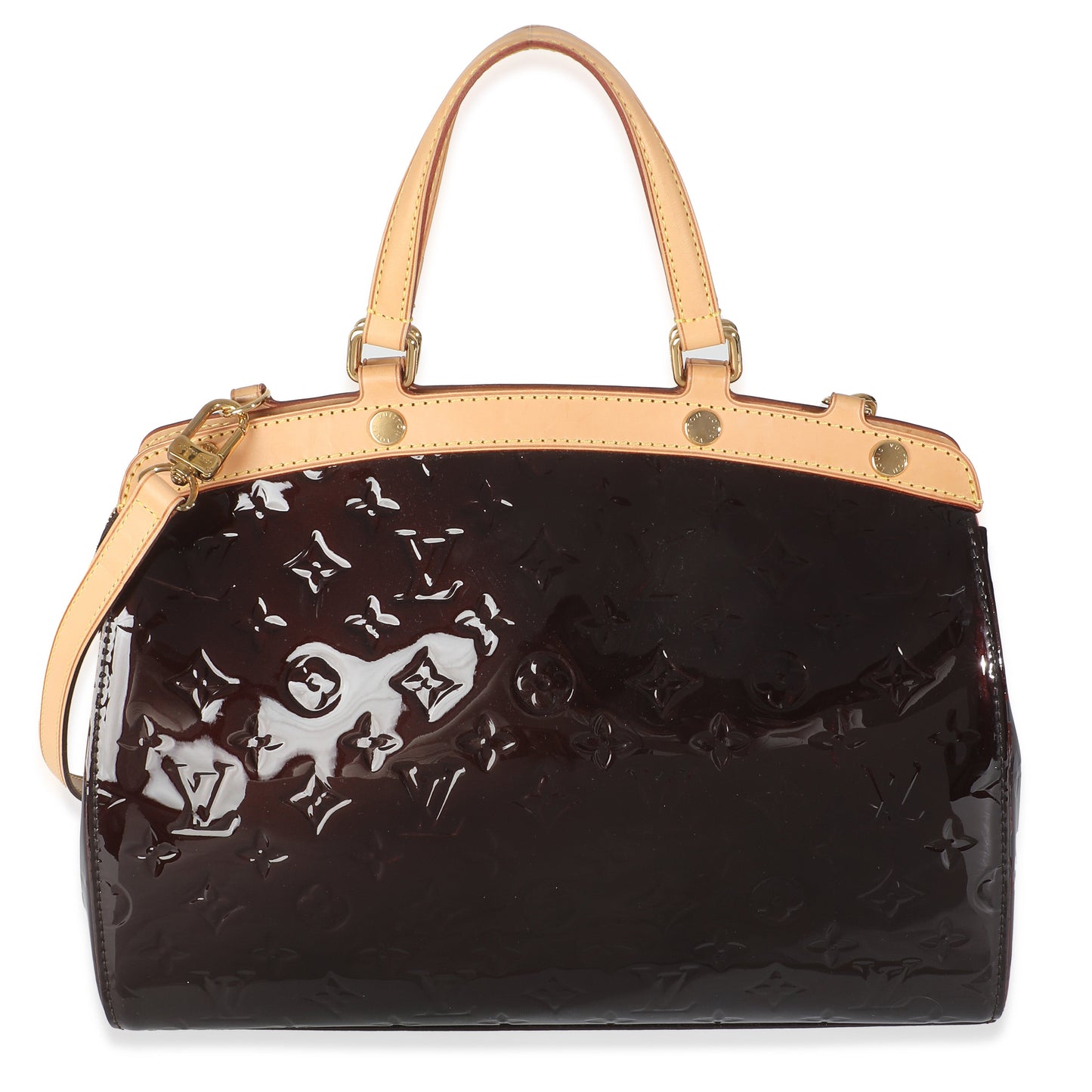Louis Vuitton Amarante Monogram Vernis Brea GM