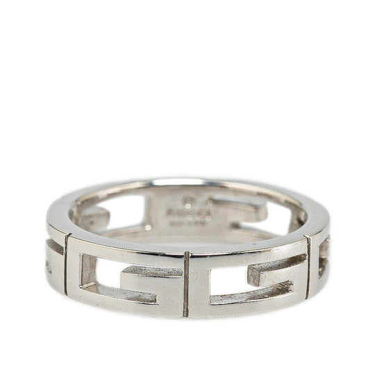 Luxury Gucci Trending 2025 K18WG White Gold Ring