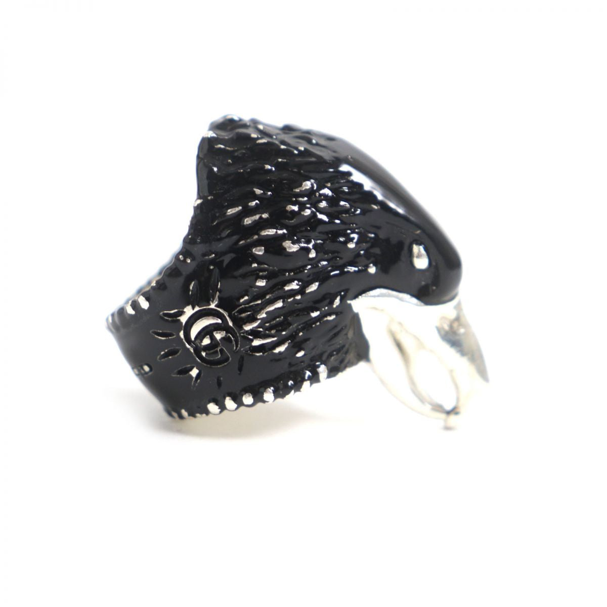Luxury Gucci Trending 2025 AG925 Eagle Head Ring Silver