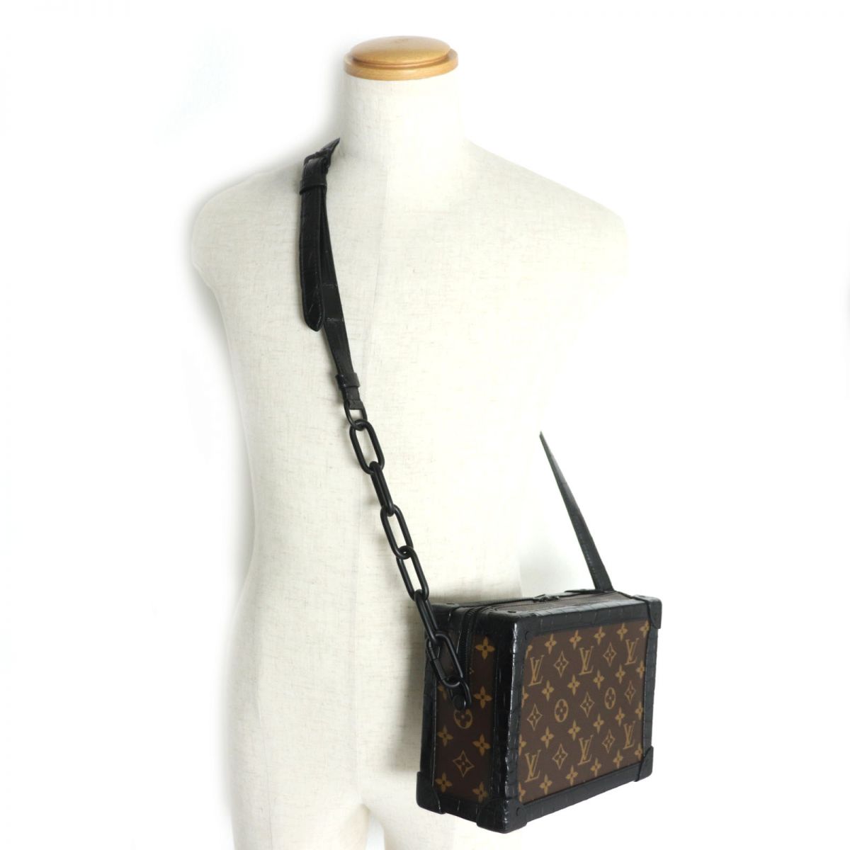 Louis Vuitton Soft Trunk Crocodile Shoulder Bag
