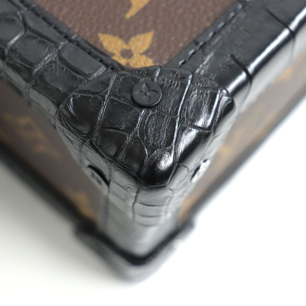 Louis Vuitton Soft Trunk Crocodile Shoulder Bag