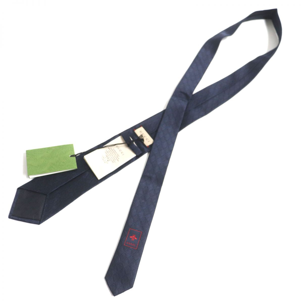 Luxury Gucci Trending 2025 GG Jacquard Silk Tie 721180 Navy