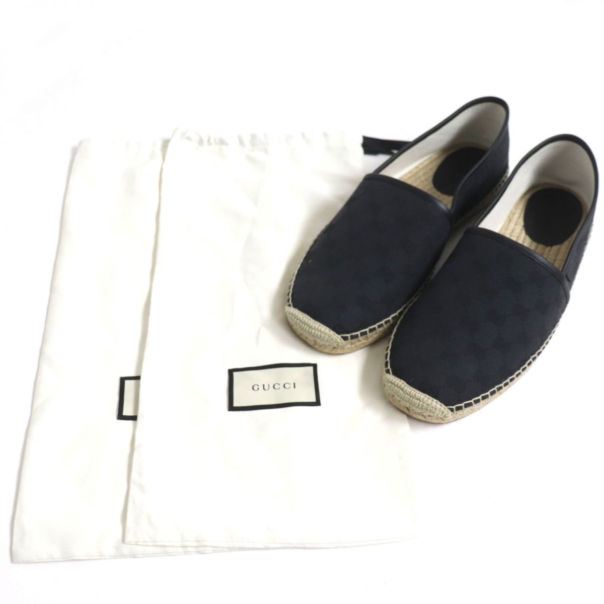 Luxury Gucci Trending 2025 GG Canvas Leather Espadrilles Slip-On Shoes