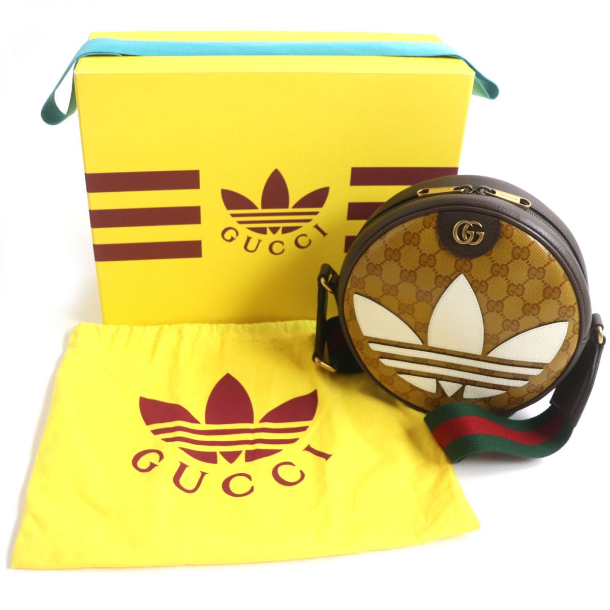 Luxury Gucci Trending 2025 x Adidas Ophidia GG Crystal Shoulder Bag