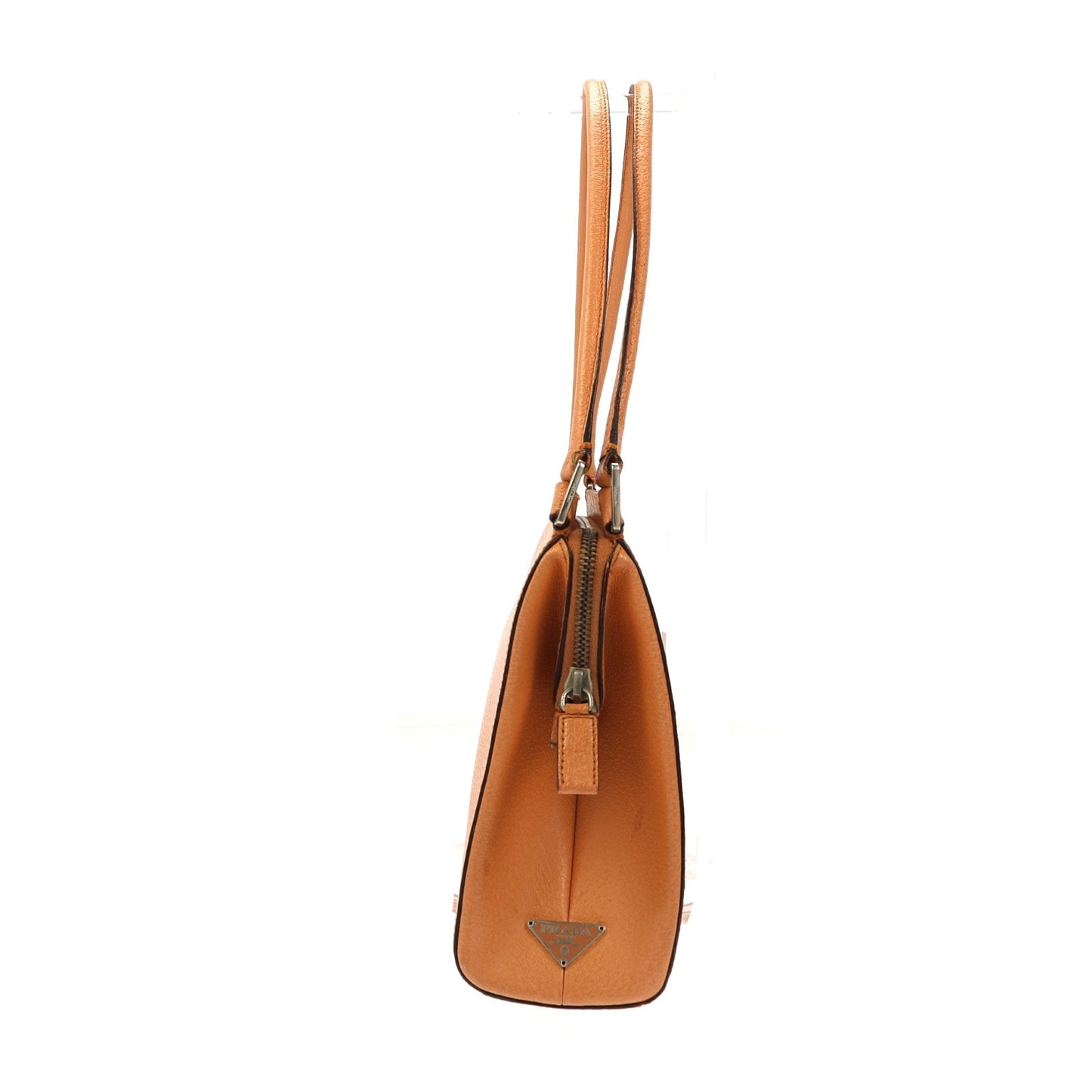 Luxury PradaShoulder Bag in Orange Leather